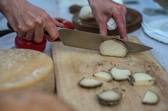 Cheese festival in the Moscow region