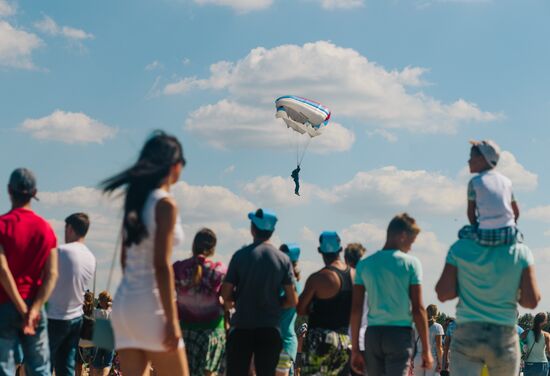 Open Sky military patriotic event in Ivanovo