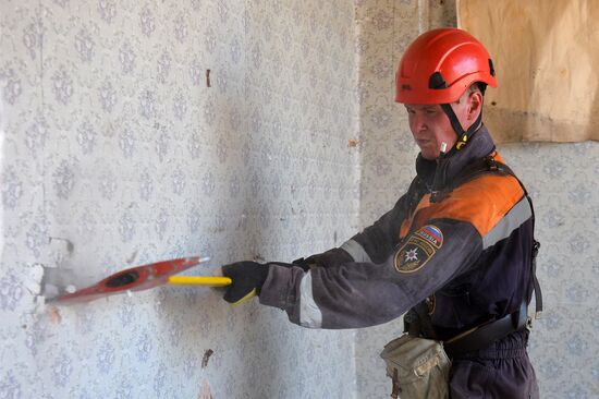 Emergency response drill in Kazan