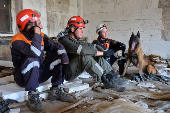 Emergency response drill in Kazan