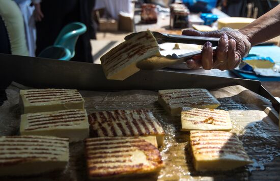 Cheese festival in the Moscow region