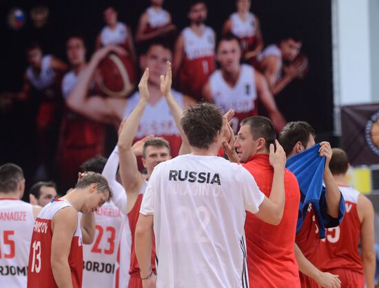 Men's Basketball. Russia vs. Georgia friendly match