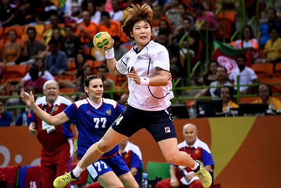 2016 Summer Olympics. Women's handball. Russia vs. South Korea