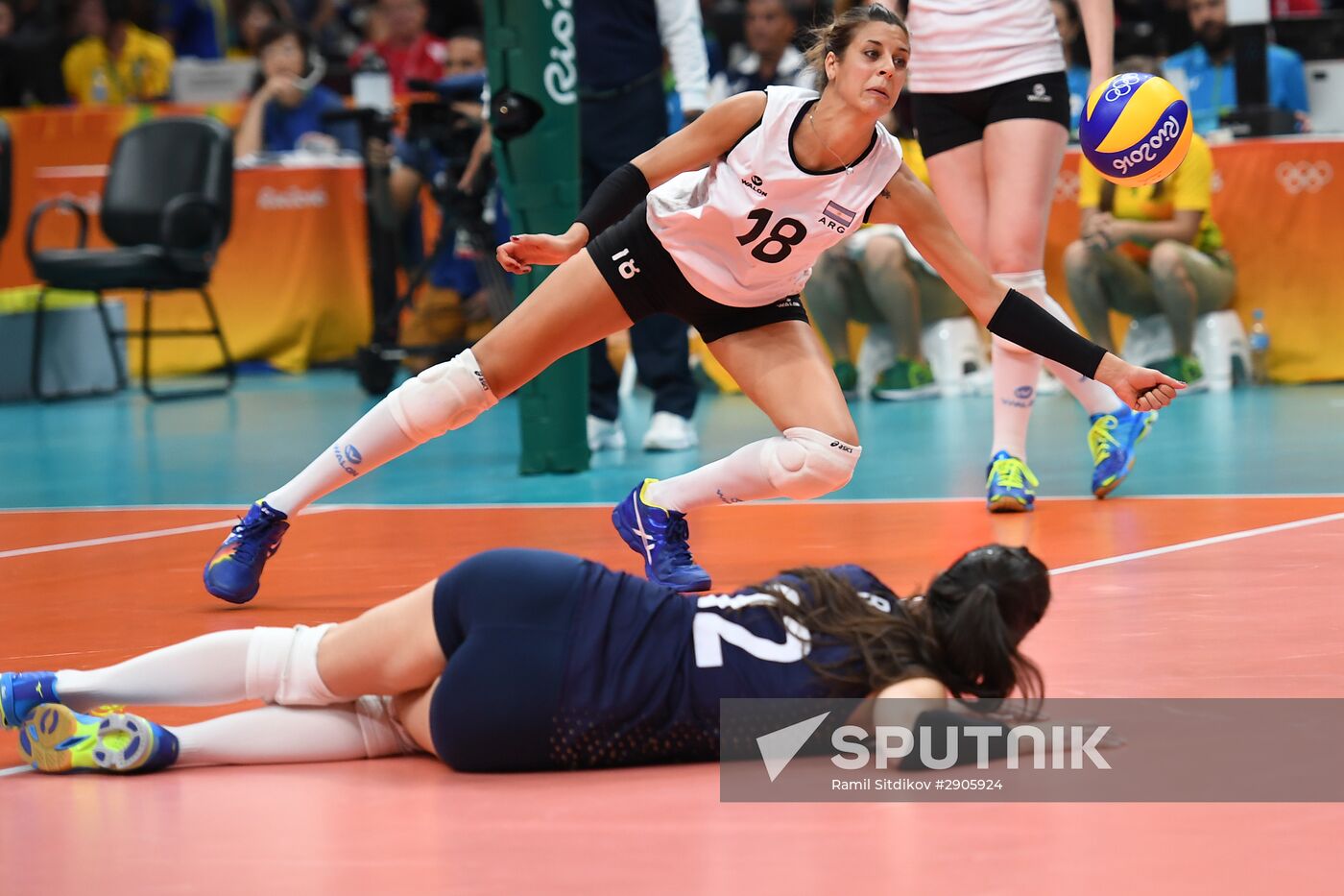 2016 Summer Olympics. Volleyball. Women. Argentina vs. Russia