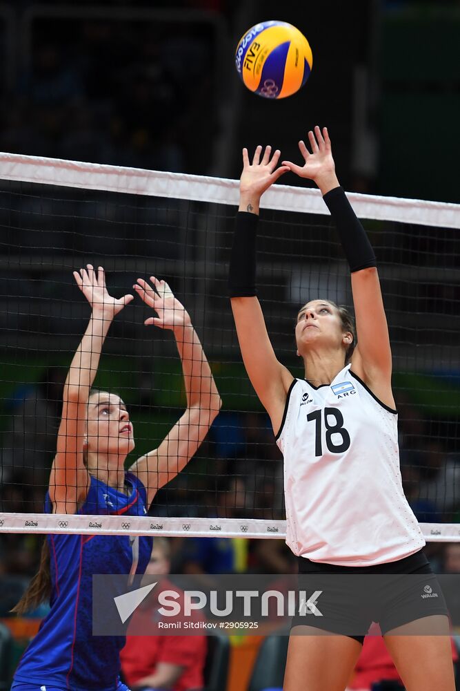 2016 Summer Olympics. Volleyball. Women. Argentina vs. Russia