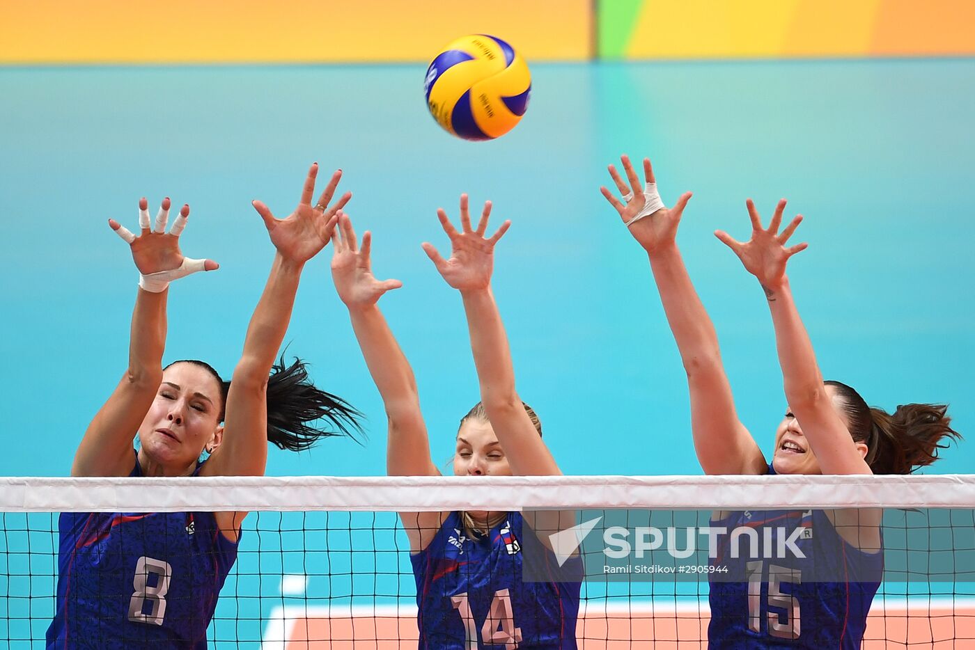 2016 Summer Olympics. Volleyball. Women. Argentina vs. Russia