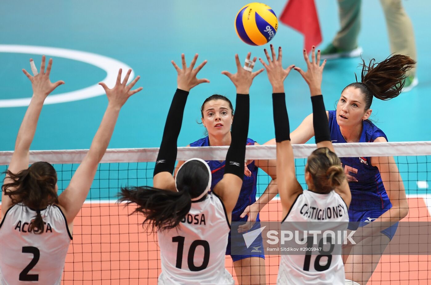 2016 Summer Olympics. Volleyball. Women. Argentina vs. Russia