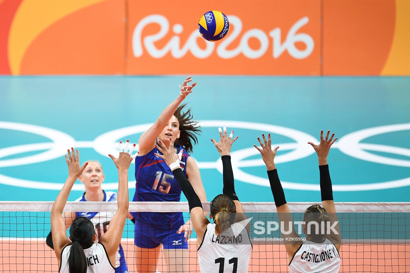 2016 Summer Olympics. Volleyball. Women. Argentina vs. Russia