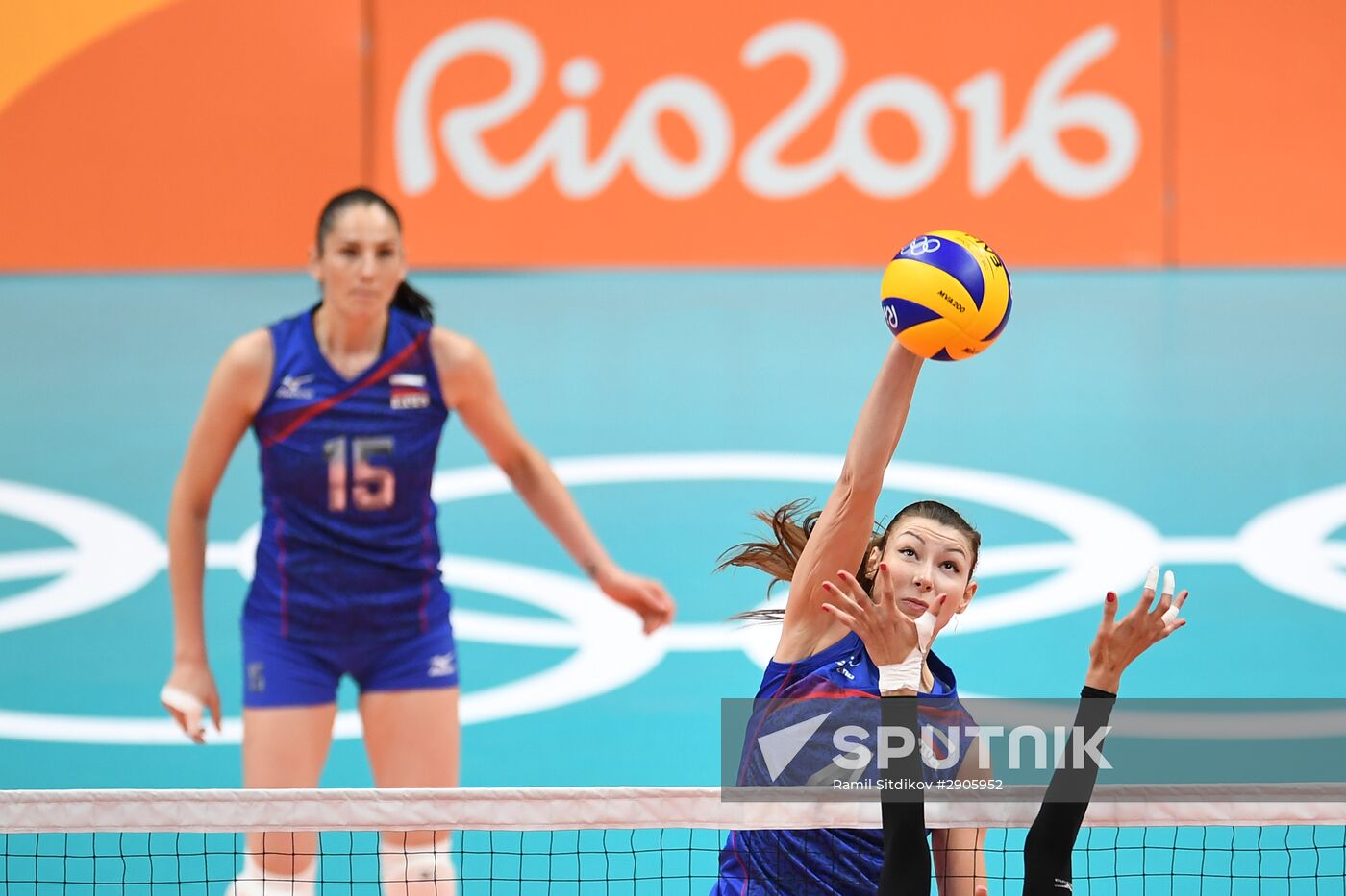 2016 Summer Olympics. Volleyball. Women. Argentina vs. Russia