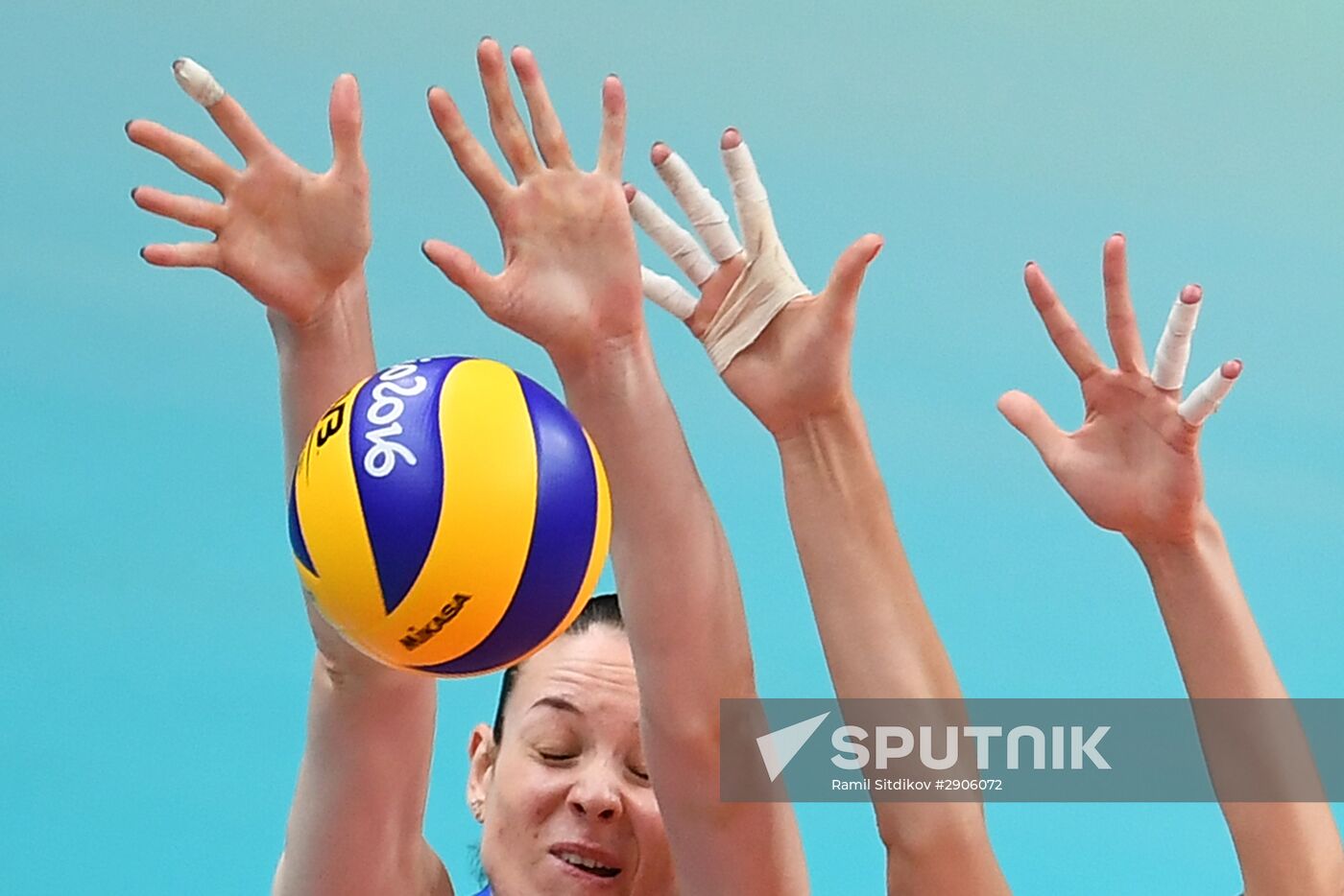 The 2016 Summer Olympics. Volleyball. Women. Russia vs. Argentina