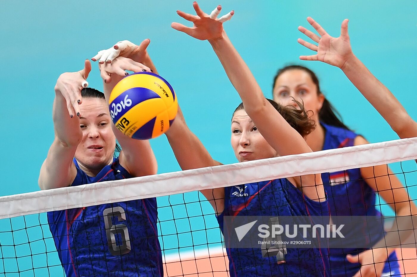The 2016 Summer Olympics. Volleyball. Women. Russia vs. Argentina