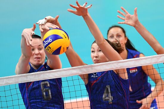 The 2016 Summer Olympics. Volleyball. Women. Russia vs. Argentina