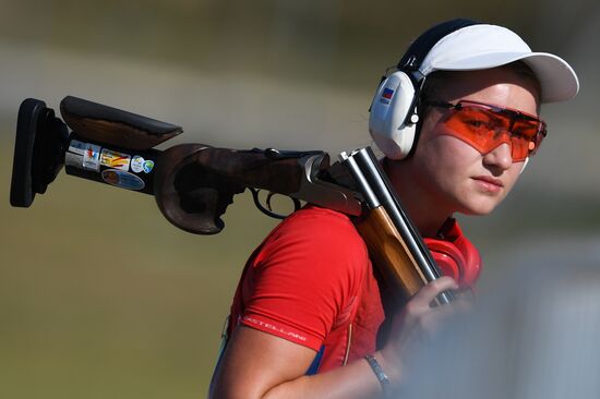 2016 Summer Olympics. Shooting sport. Women's trap and air pistol