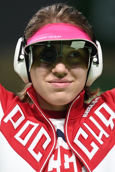 2016 Summer Olympics. Shooting sport. Women's trap and air pistol
