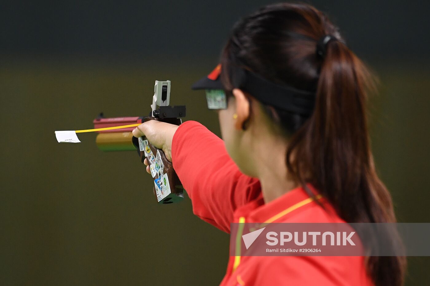 2016 Summer Olympics. Shooting sport. Women's trap and air pistol