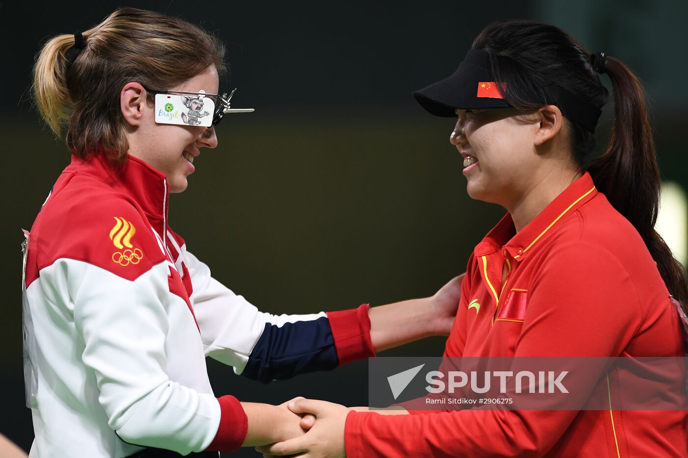 2016 Summer Olympics. Shooting sport. Women's trap and air pistol
