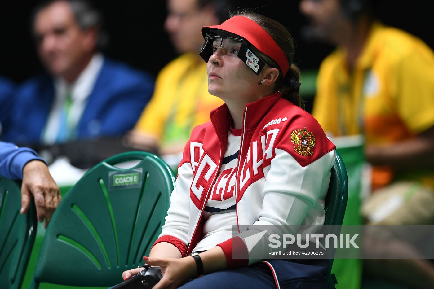 2016 Summer Olympics. Shooting sport. Women's trap and air pistol