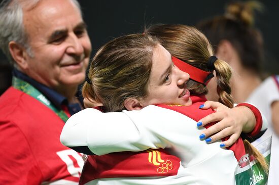 2016 Summer Olympics. Shooting sport. Women's trap and air pistol
