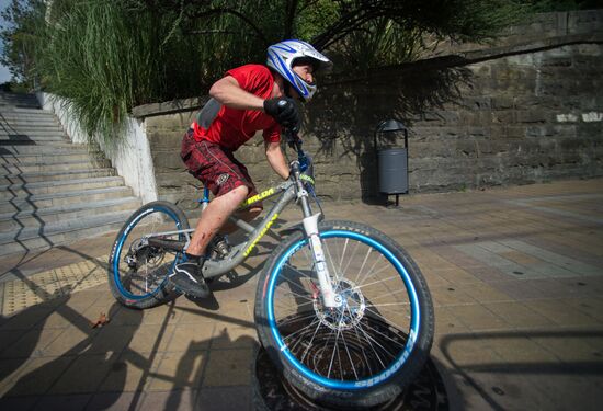 City downhill competition in Sochi