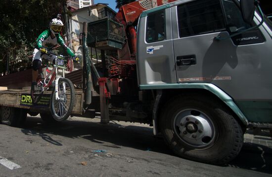 Urban downhill competition in Sochi