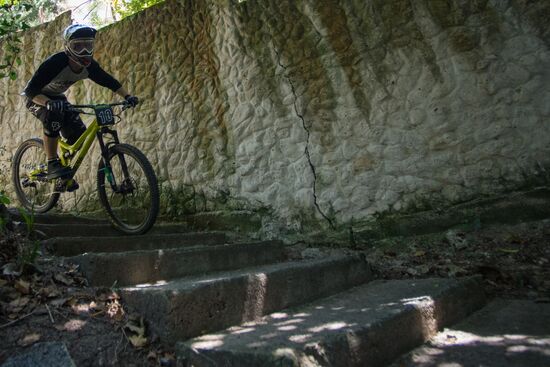 City downhill competition in Sochi