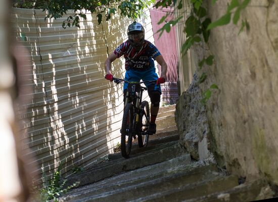 City downhill competition in Sochi