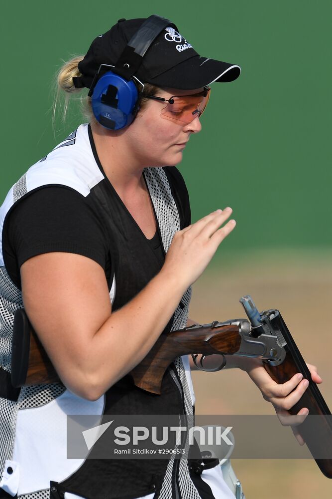 2016 Summer Olympics. Shooting. Women. Trap