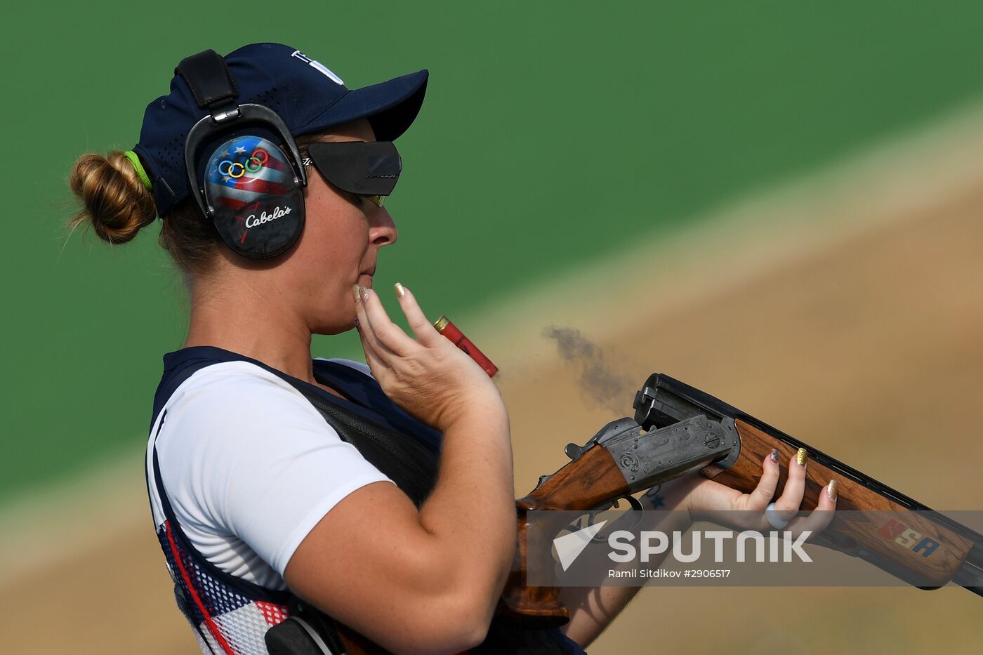 2016 Summer Olympics. Shooting. Women. Trap