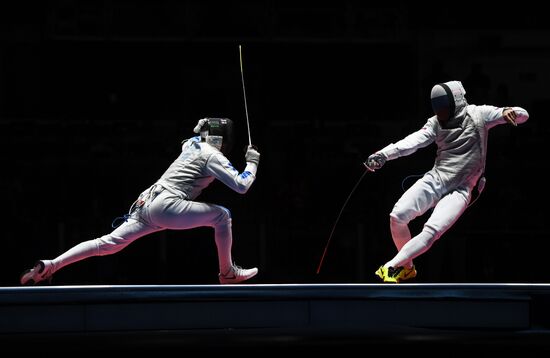 2016 Summer Olympics. Fencing. Men. Foil
