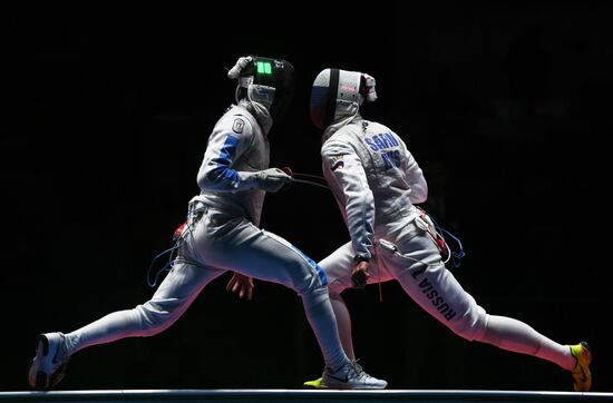 2016 Summer Olympics. Fencing. Men. Foil
