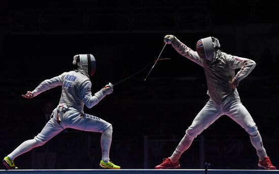 2016 Summer Olympics. Fencing. Men. Foil