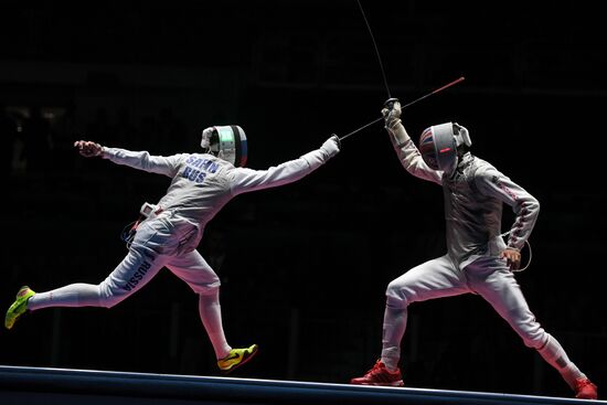 2016 Summer Olympics. Fencing. Men. Foil
