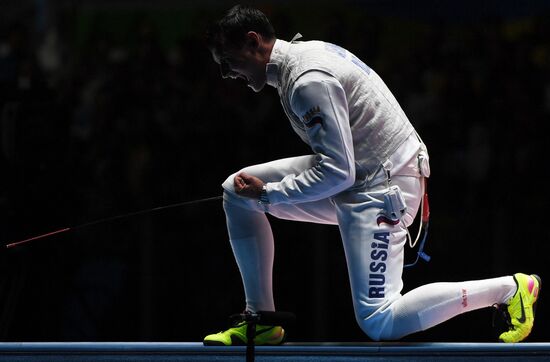 2016 Summer Olympics. Fencing. Men. Foil