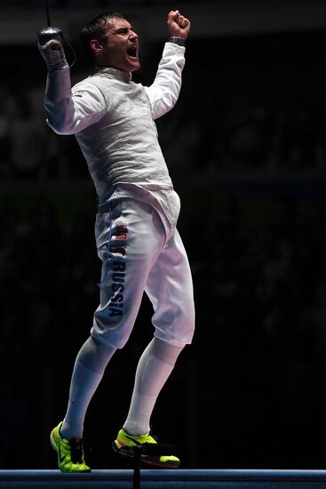 2016 Summer Olympics. Fencing. Men. Foil