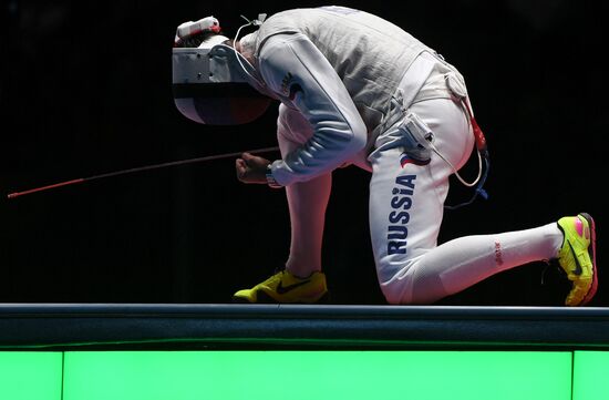 2016 Summer Olympics. Fencing. Men. Foil