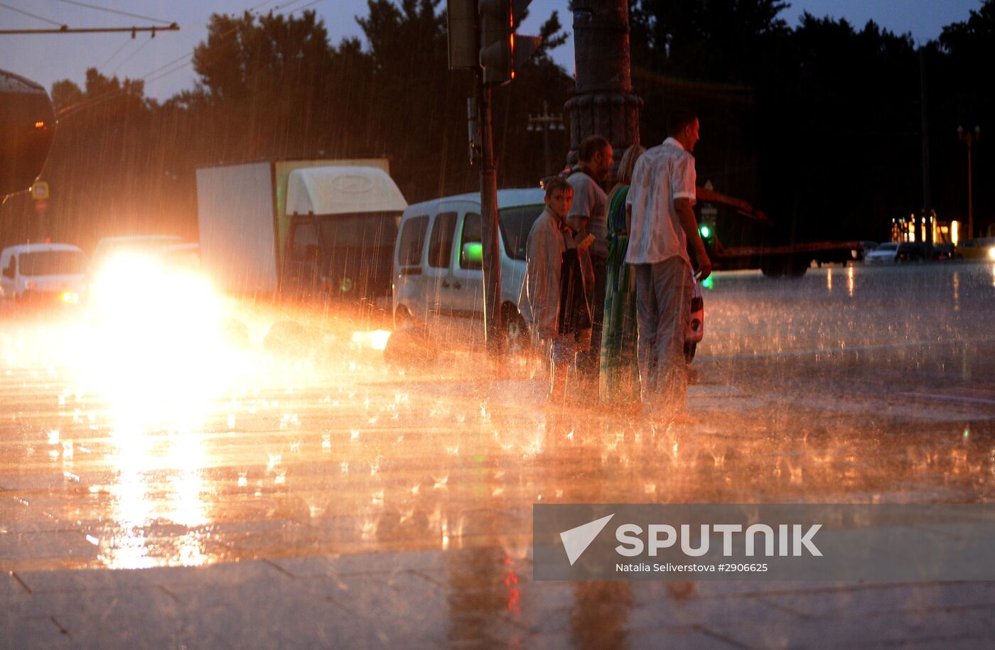 Rain in Moscow