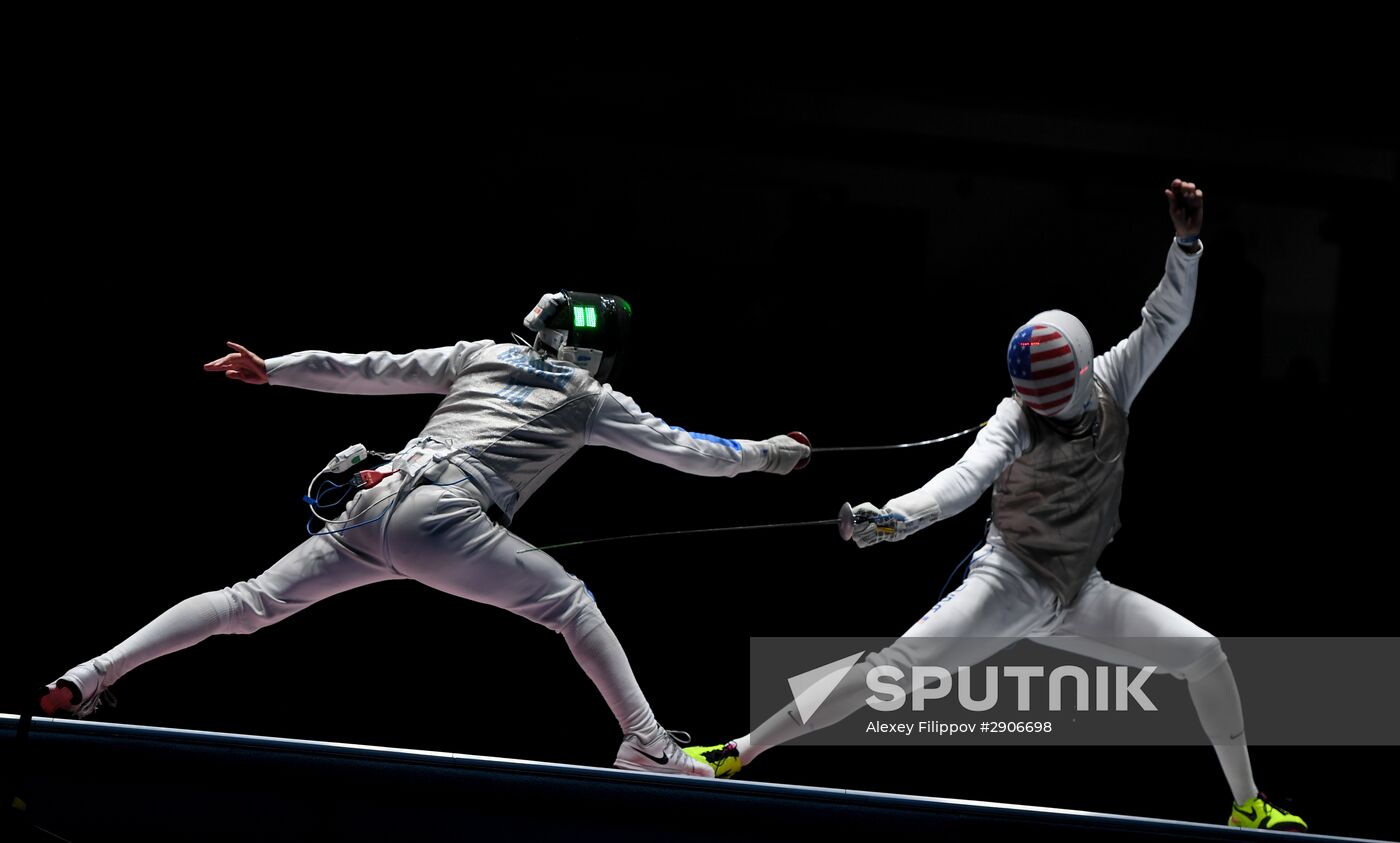 2016 Summer Olympics. Fencing. Men. Foil