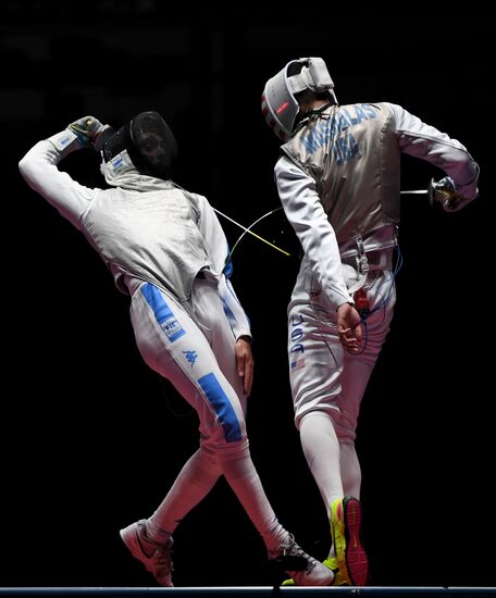 2016 Summer Olympics. Fencing. Men. Foil