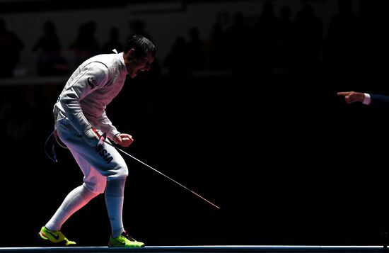 2016 Summer Olympics. Fencing. Men. Foil
