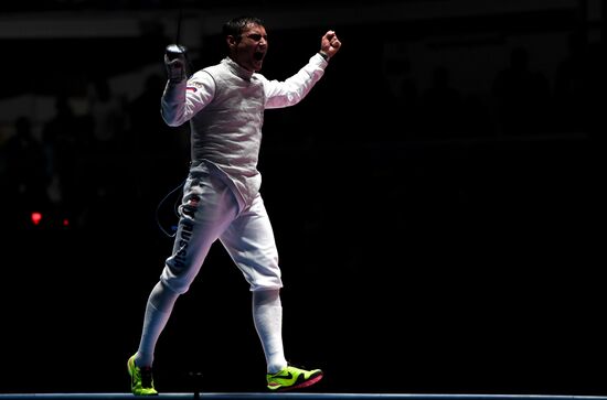 2016 Summer Olympics. Fencing. Men. Foil