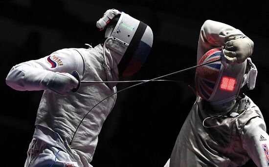 2016 Summer Olympics. Fencing. Men. Foil