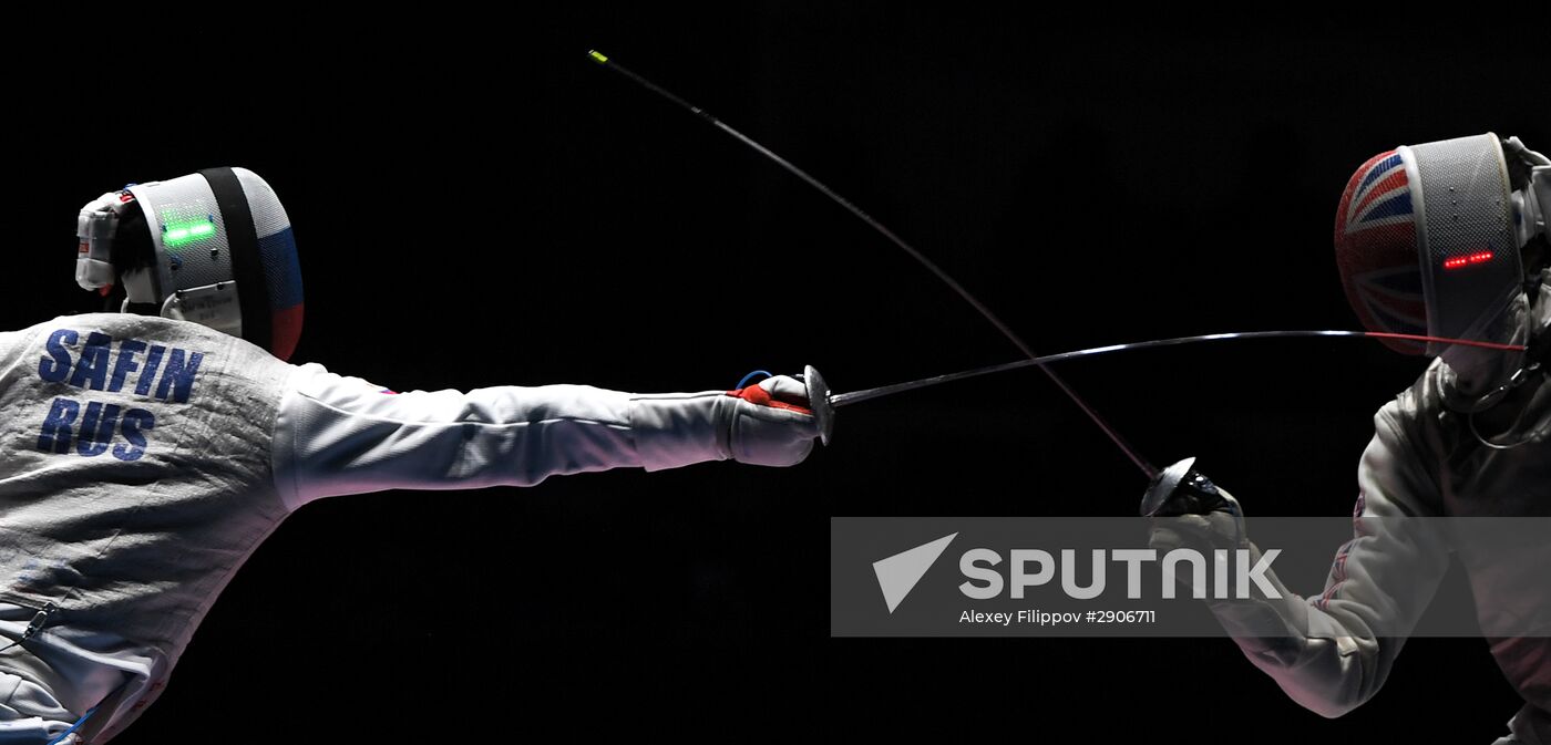 2016 Summer Olympics. Fencing. Men. Foil