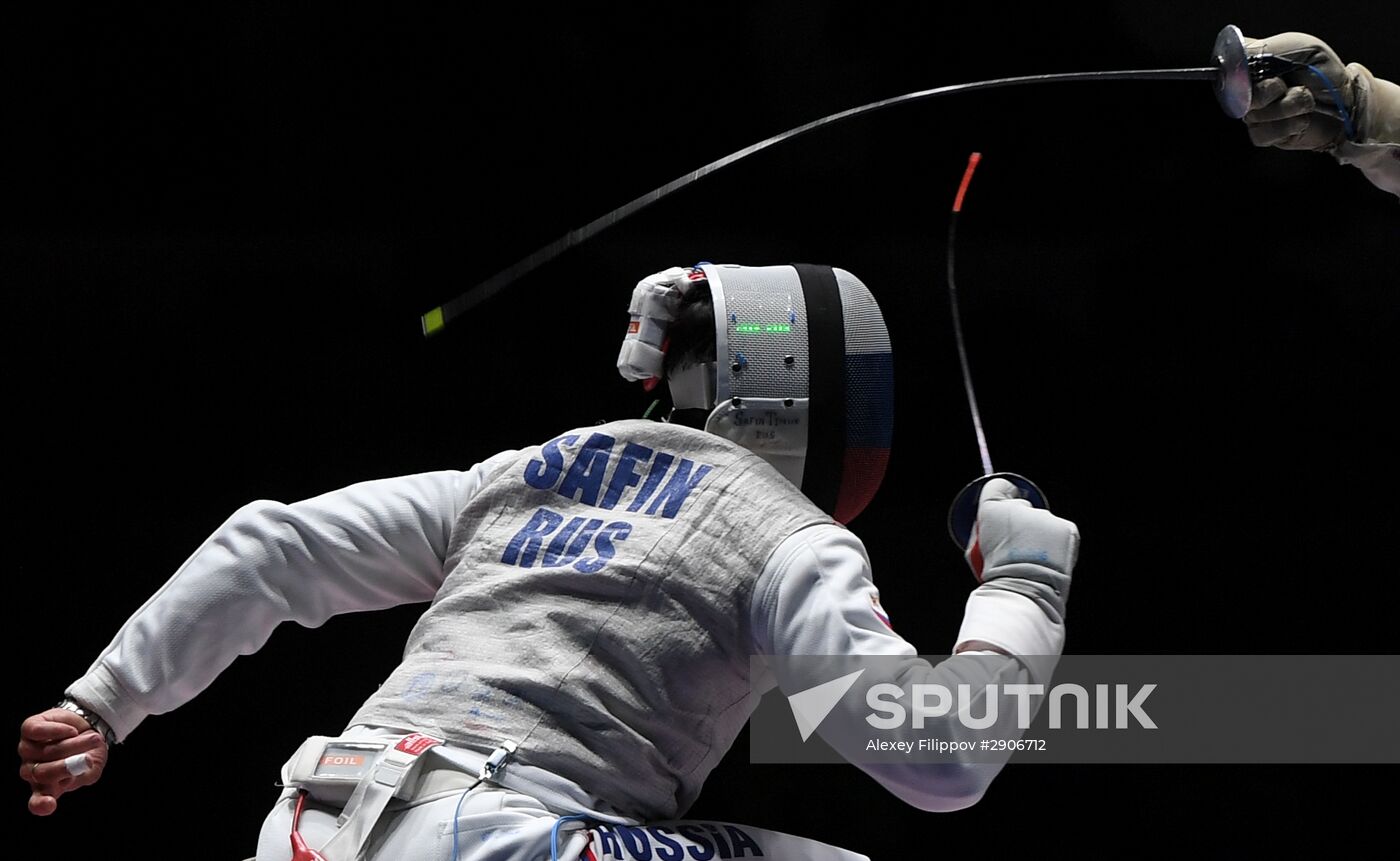 2016 Summer Olympics. Fencing. Men. Foil