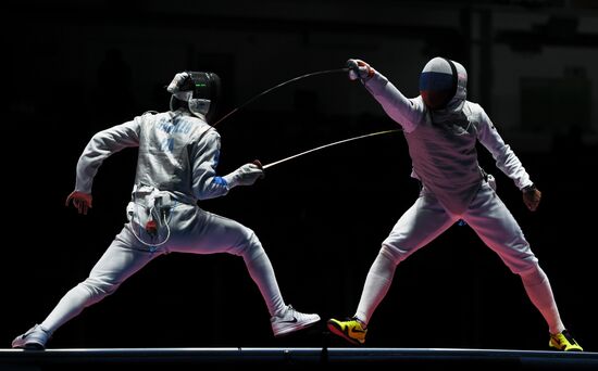 2016 Summer Olympics. Fencing. Men. Foil