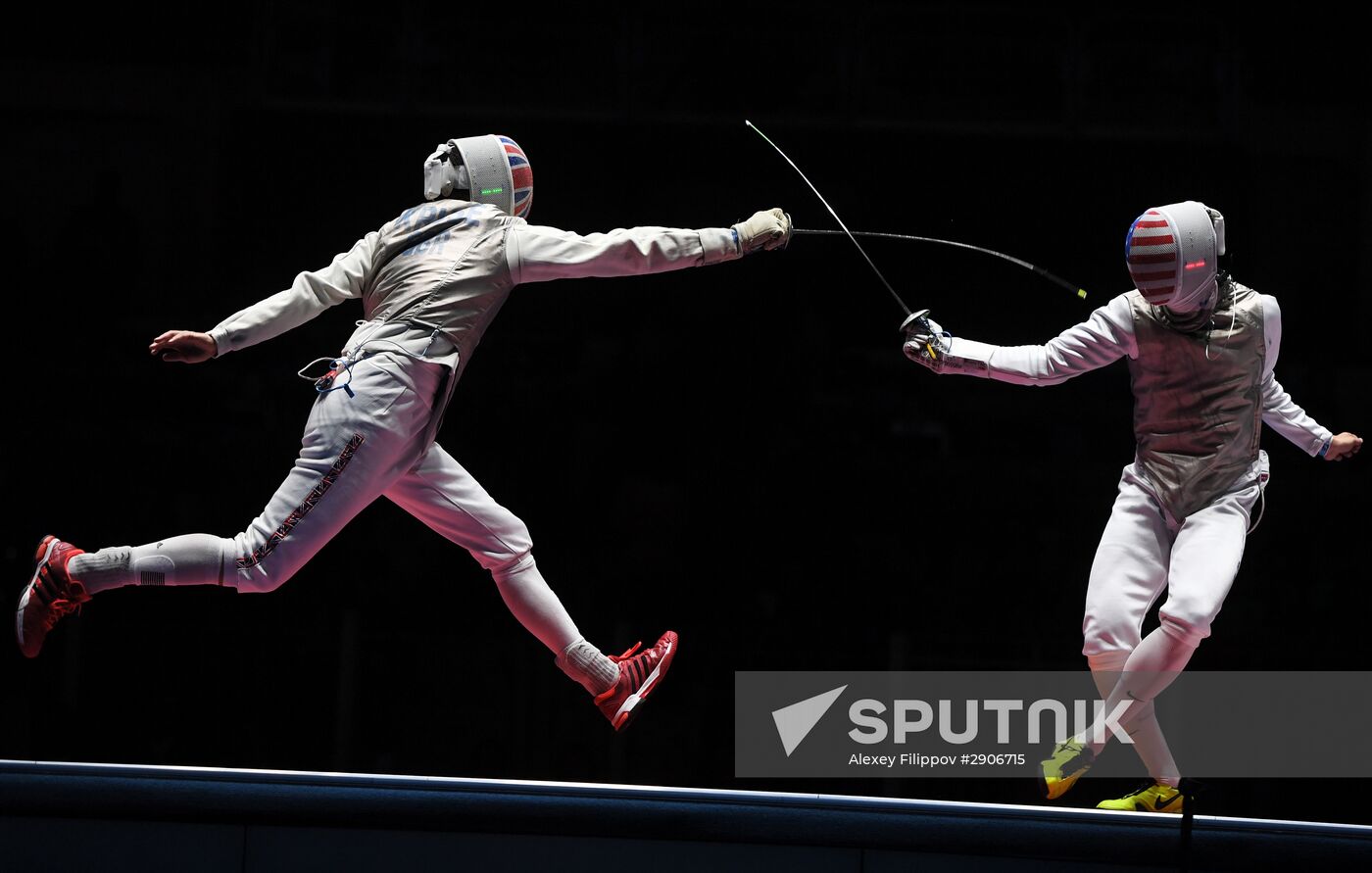 2016 Summer Olympics. Fencing. Men. Foil