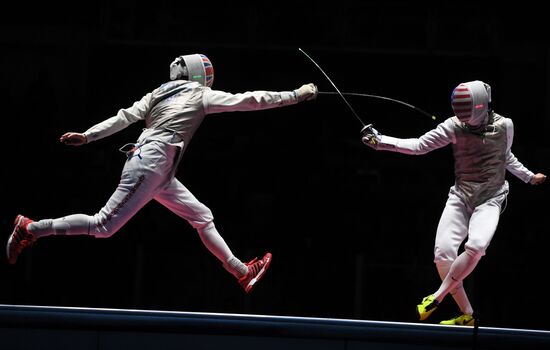 2016 Summer Olympics. Fencing. Men. Foil