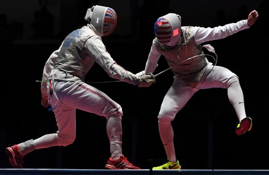 2016 Summer Olympics. Fencing. Men. Foil