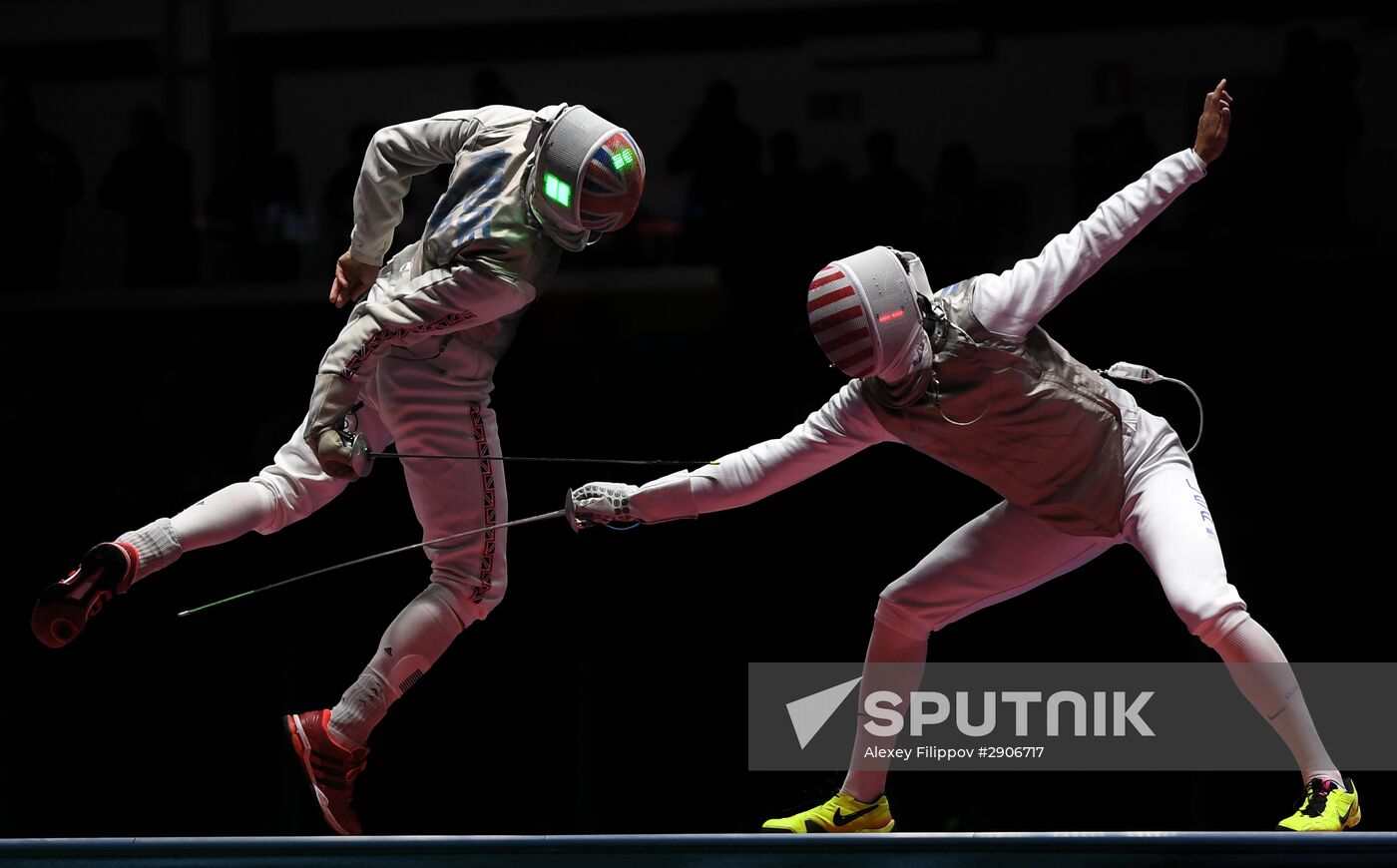 2016 Summer Olympics. Fencing. Men. Foil
