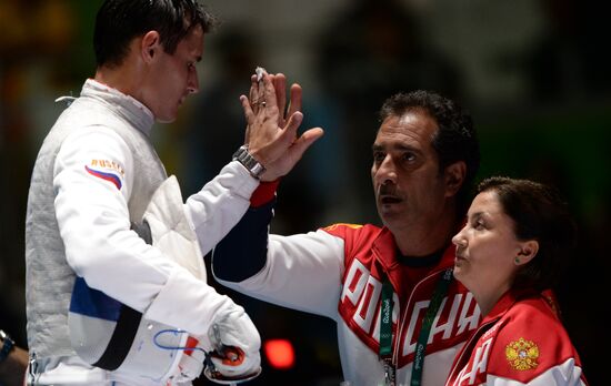 2016 Summer Olympics. Fencing. Men. Foil