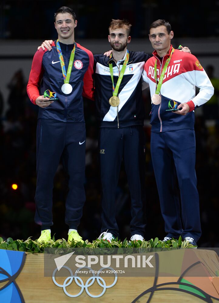 2016 Summer Olympics. Fencing. Men. Foil